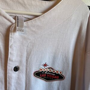 American Apparel White Las Vegas Button-Up Shirt